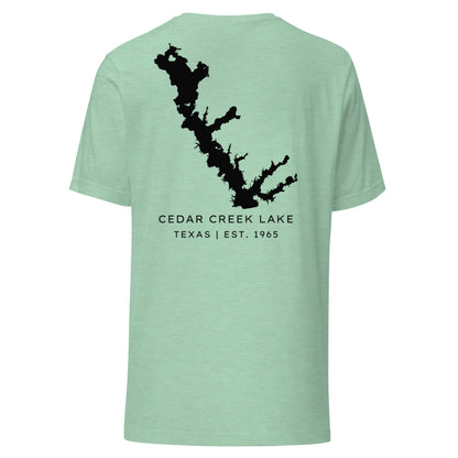 Cedar Creek Lake Tee - Texas Lakes Line